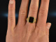 Um 1950! Besonders sch&ouml;ner Wappen Siegel Ring Onyx Gold 585