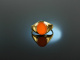 Around 1960! Classic Coat of Arms Signet Ring Carnelian Gold 585