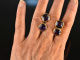 Around 1950! Beautiful classic cufflinks amethyst silver gold plated