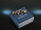 Around 1950! Beautiful classic cufflinks amethyst silver gold plated