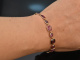 Red Tourmaline! Feines Armband mit roten Turmalinen Rot Gold 750