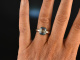 Around 1990! High Quality Aquamarine Ring 2 ct White Gold 750