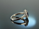 Deep Blue! Feinster Iolith Ring Brillanten 0,46 ct Wei&szlig; Gold 750