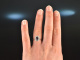 Deep Blue! Feinster Iolith Ring Brillanten 0,46 ct Wei&szlig; Gold 750