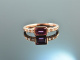 Bright Pink! Feiner Ring Pink Turmalin Diamanten Ros&eacute; Gold 585