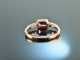 Bright Pink! Feiner Ring Pink Turmalin Diamanten Ros&eacute; Gold 585