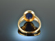 Feines Blau! Klassischer Saphir Ring 3,2 ct Gold 750