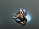 Bright Blue! Gro&szlig;er Tansanit Ring 16,5 ct Gold 750