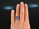 Bright Blue! Gro&szlig;er Tansanit Ring 16,5 ct Gold 750