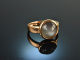 Shiny Grey! Sch&ouml;ner Ring mit grauem Mondstein 3,94 ct Ros&eacute; Gold 750