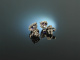 Vivid Violet! Beautiful Amethyst Stud Earrings Brilliant White Gold 750