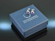 Vivid Violet! Beautiful Amethyst Stud Earrings Brilliant White Gold 750