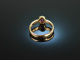 Um 1990! Feiner schlichter Rubin Ring 0,8 ct Gold