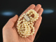 Around 1980! Beautiful Akoya Cultured Pearl Necklace Choker 3 rows White Gold 585