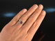 Around 1970! Exquisite Ruby Brilliant Ring 0.6 ct White Gold 585