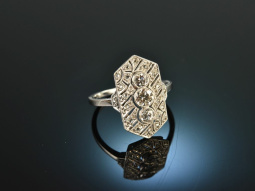 Um 1915! Feiner Art Deco Diamant Ring 0,5 ct Platin