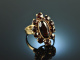 Around 1950! Classic Garnet Ring Gold 333