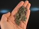 Around 1960! Beautiful traditional Dirndl necklace garnet pearl silver 835