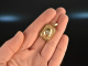Vienna around 1890! Beautiful medallion pendant diamonds gold 585