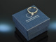 Around 1980! Classic Brilliant Engagement Ring 0.18 ct White Gold 750