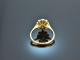 Wien um 1995! Klassischer Smaragd Brillant Ring 0,5 ct Gold 585