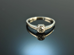 Wien um 1920! Sch&ouml;ner Solit&auml;r Ring Altschliff...