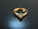 Um 1900! Schöner 0,5 ct Altschliff Diamant Solitär Verlobungs Ring Gold 585
