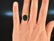 Around 1960! Classic Crest Signet Ring Blood Jasper Gold 333