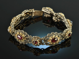 Um 1960! Sch&ouml;nes Trachten Armband Silber 835...