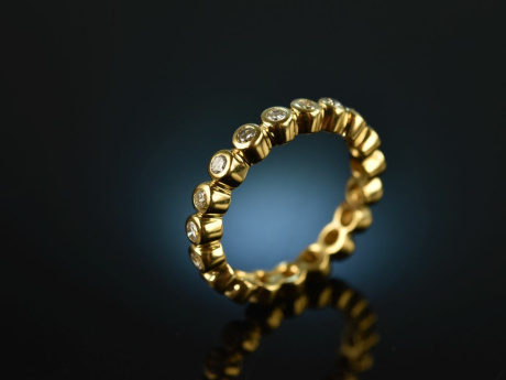Around 2010! Wonderful Memory Ring Diamonds 0,7 ct Gold 750