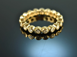 Around 2010! Wonderful Memory Ring Diamonds 0,7 ct Gold 750