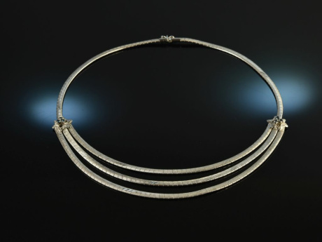 Around 1960! Chic Vintage Sixties Chain Silver 800 Sapphires
