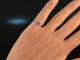 Around 1980! Fine Ruby Brilliant Ring 0.5 ct White Gold 585