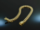 Around 1980! Classic heavy tank bracelet gold 585