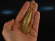 Around 1960! Filigree link fish pendant with chain silver 925 gold plated