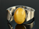 Around 1970! Very beautiful bangle with honey amber silver 925