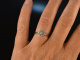 Um 1980! Klassischer Diamant Verlobungs Ring 0,36 ct Weiß Gold 585