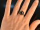 Around 1950! Flower shaped vintage garnet ring gold 333