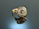 Um 1910! Sch&ouml;ner Ring mit Diamant Rosen Gold 750