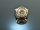 Um 1910! Sch&ouml;ner Ring mit Diamant Rosen Gold 750