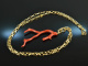 Boho Style! Chic coral branch pendant with chain silver 925 gold plated
