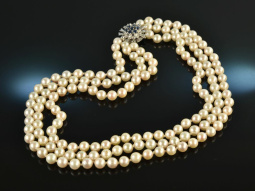 Around 1980! Classic Beautiful Akoya Cultured Pearl...