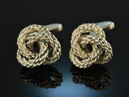 Around 1985! Very nice cufflinks in knot form silver 835