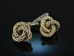 Around 1985! Very nice cufflinks in knot form silver 835
