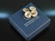 Around 1910! Historical cufflinks mother of pearl rose gold 333