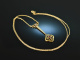 Weimar around 1900! Wonderful art nouveau necklace gold 585 in original case