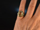 Um 1955! Sch&ouml;ner Vintage Citrin Ring Gold 585