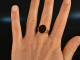 Around 1960! Classic Coat of Arms Signet Ring Carnelian Gold 333