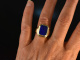 Um 1950! Sch&ouml;ner Wappen Siegel Ring Lapislazuli Gold 585