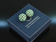 Vienna around 1955! Chic Vintage Ear Clips Turquoise Gold 585
